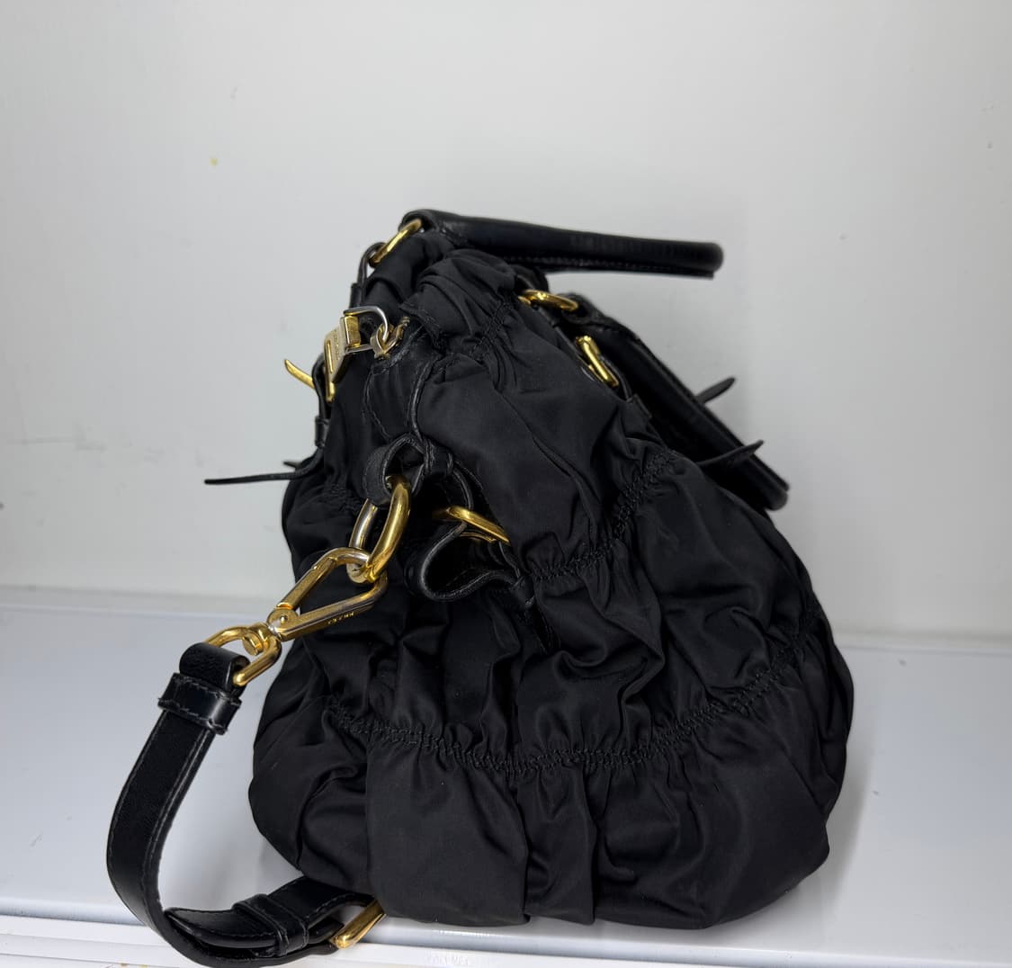 [정품] 프라다 고프레 블랙 나일론 토트백 상품이미지3