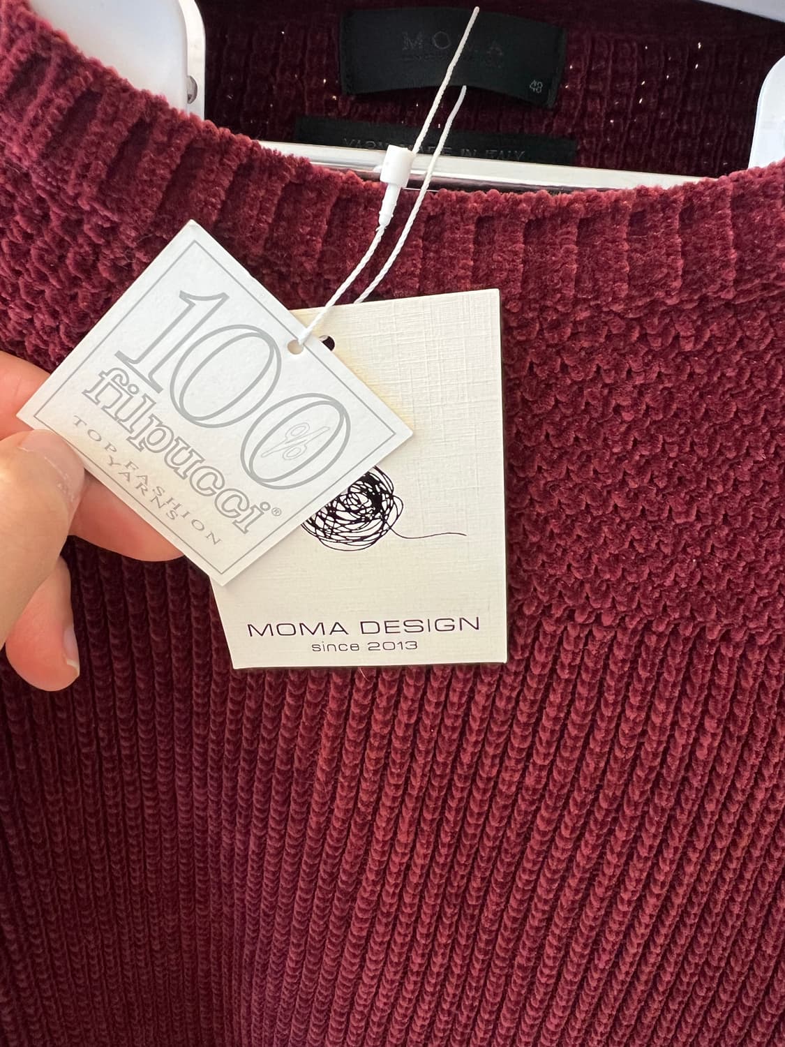 모마디자인 / 벨벳 와인니트 / 48 (100) 상품이미지5