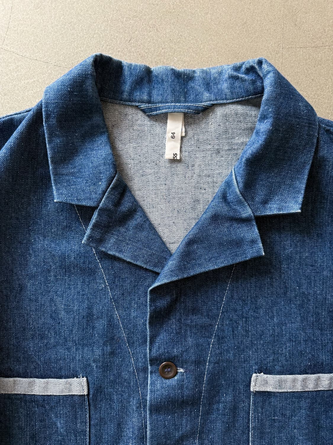 90s Kombi Dress French Work Denim Jacket 상품이미지5