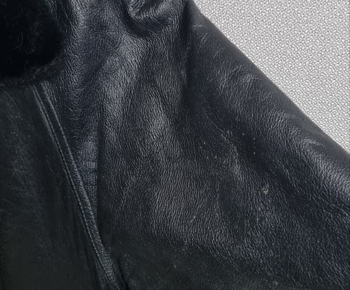 XL (105) FACO 블랙 소가죽 드럼라이드 가죽자켓 상품이미지7