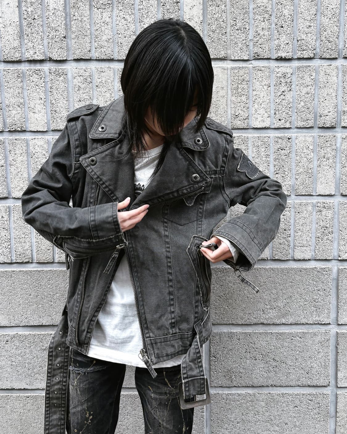 버커루 데님 그런지 라이더 자켓 상품이미지4