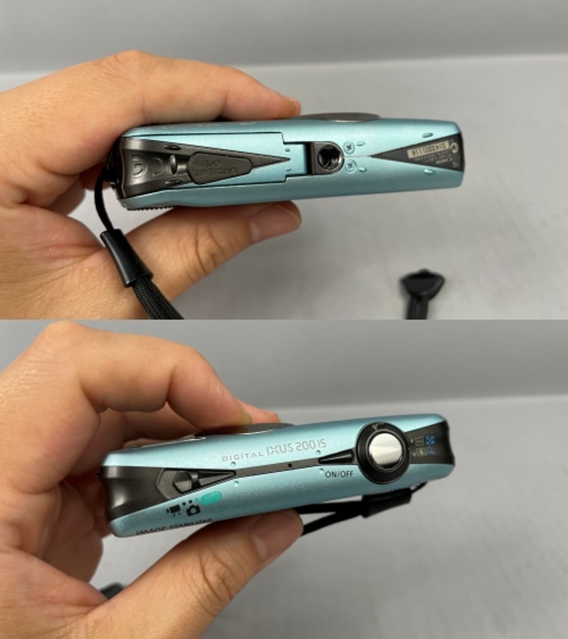 작례O 캐논 익서스 IXUS 200 IS 민트색 빈티지 디지털 카메라 상품이미지6