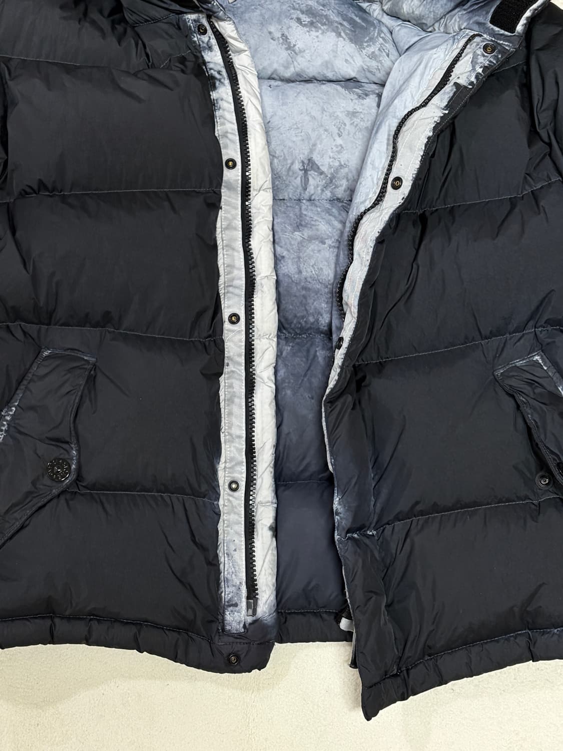 스톤아일랜드 슈프림 크링클랩스 패딩 L 스톤아일랜드 슈프림 페인트볼 카모 상품이미지7