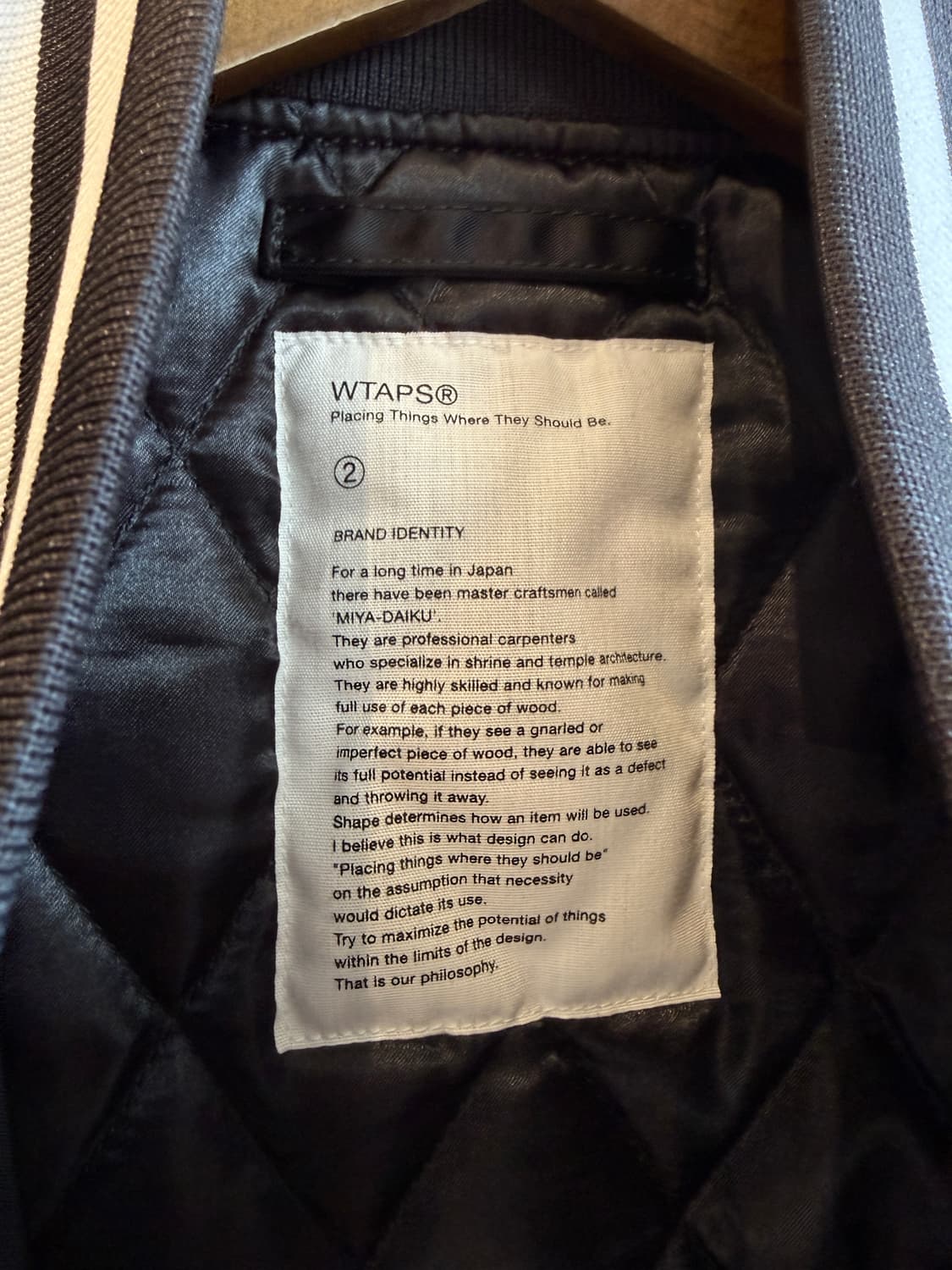 17aw 더블탭스 팀자켓 2(XL) 상품이미지7