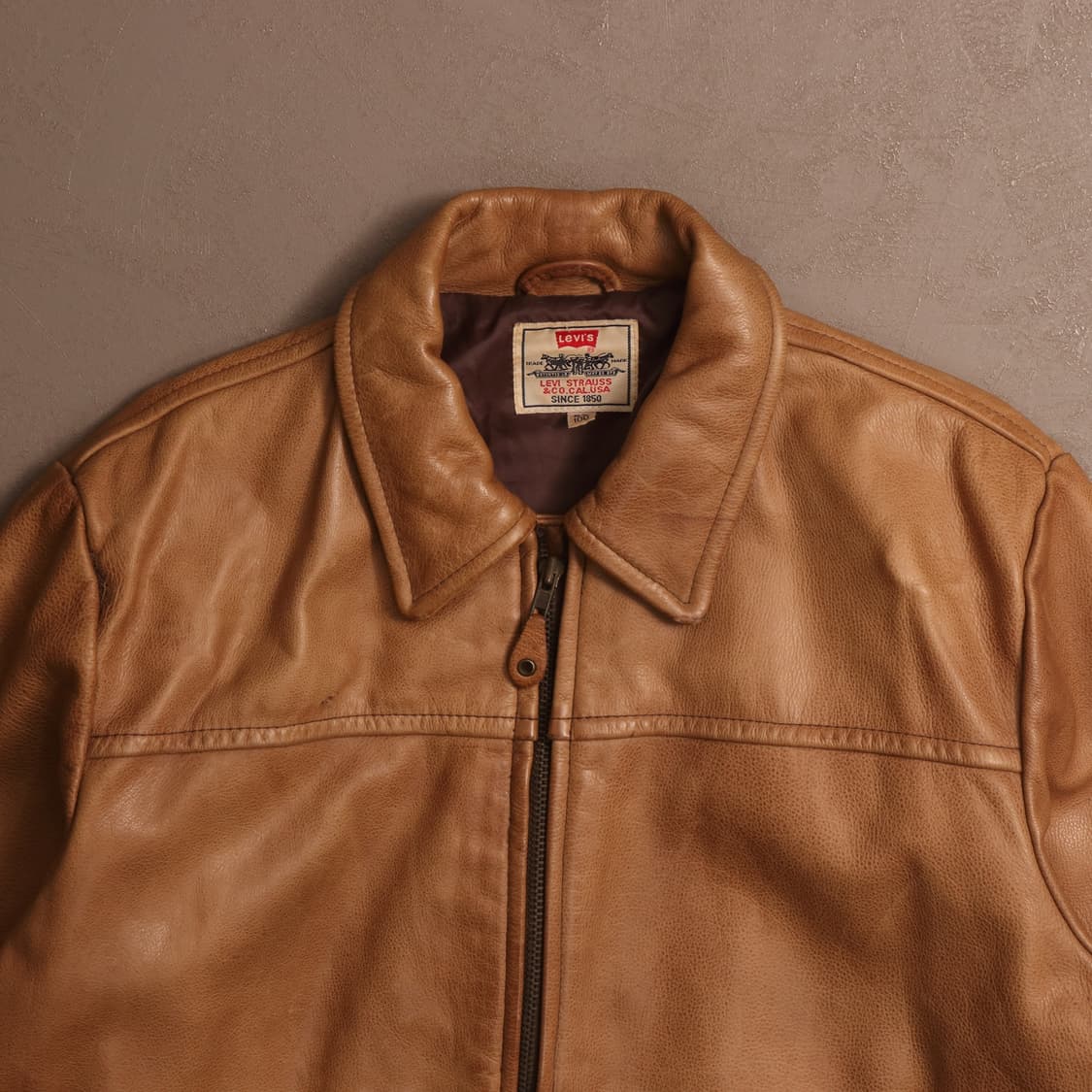 90'S 리바이스 소가죽 레더자켓 A1358 상품이미지2
