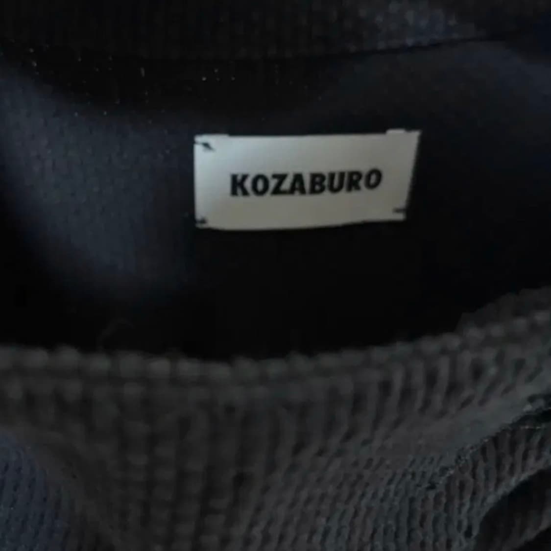 코자부로 23AW MONK JACKET SASHIKO BLACK 상품이미지2