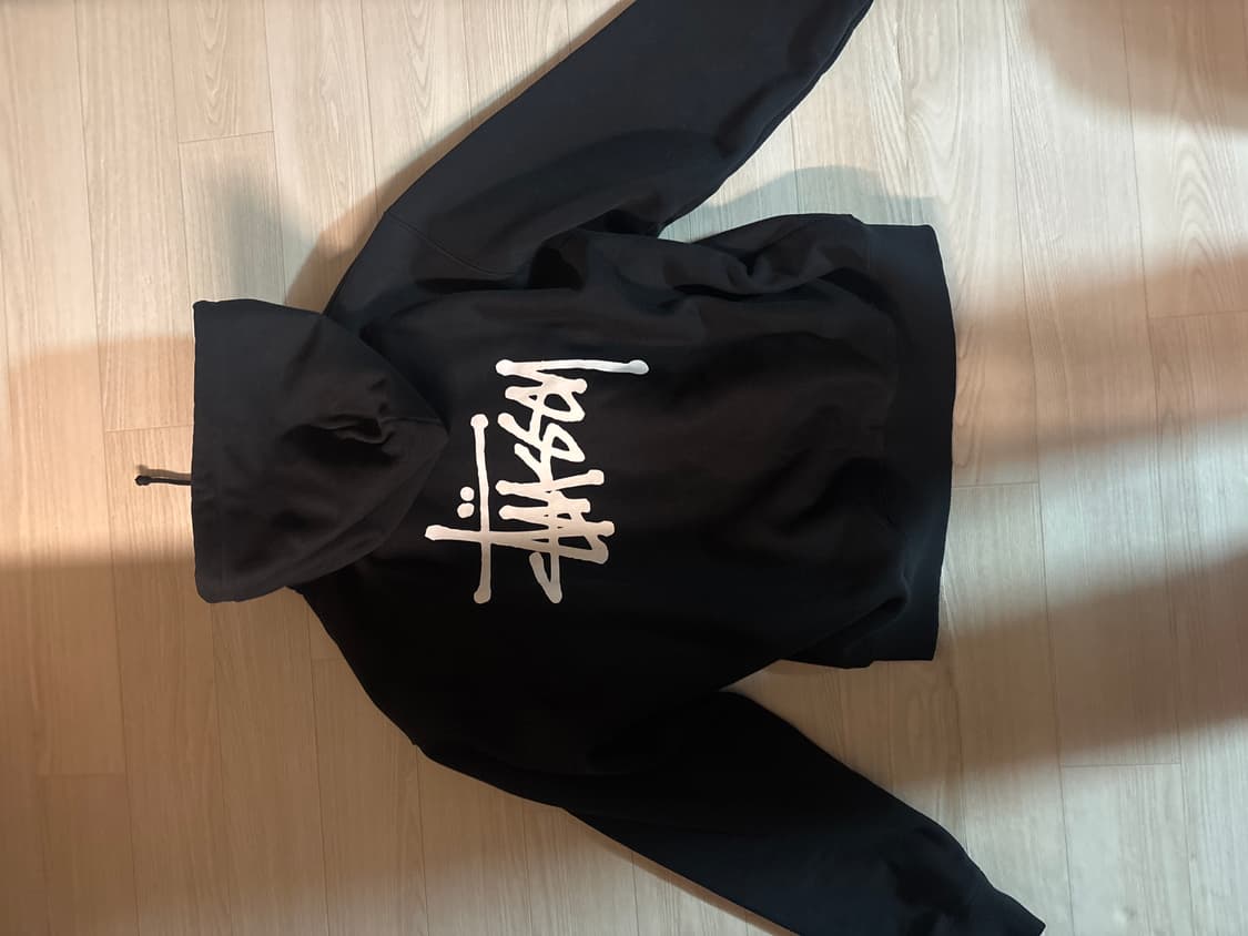 스투시 베이직 후드 집업 블랙 상품이미지2