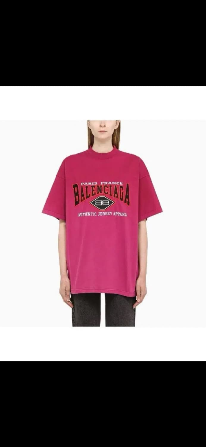 발렌시아가 어센틱 오버핏 반팔 티셔츠 S 상품이미지1