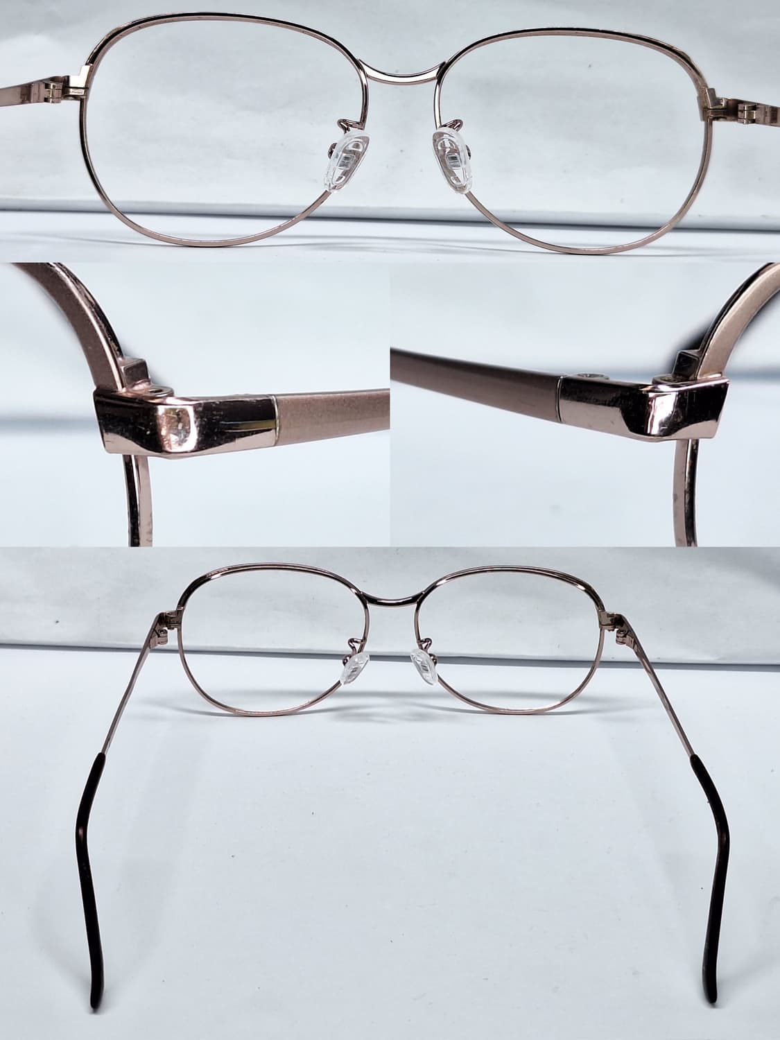 fff-525 티타늄 여성용 안경테 52mm 로즈골드 일본 수입 빈티지 상품이미지4