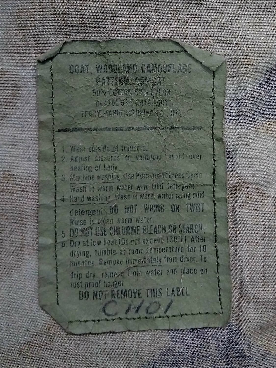 US ARMY OG  BDU 우드랜드 자켓 (100-105) 상품이미지3