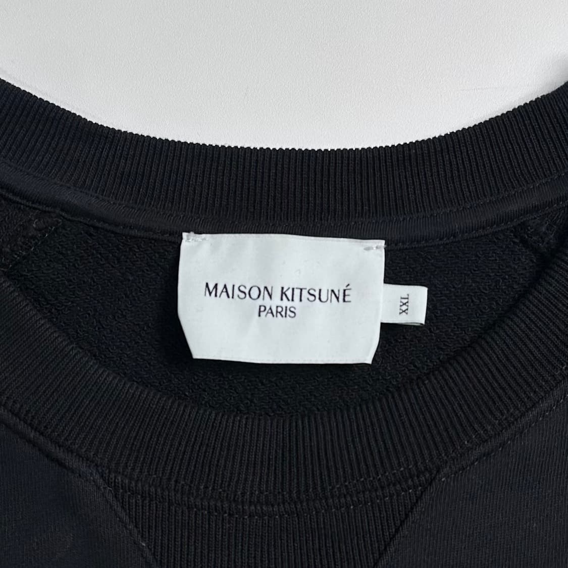 메종 키츠네 폭스헤드 블랙 맨투맨 상품이미지5