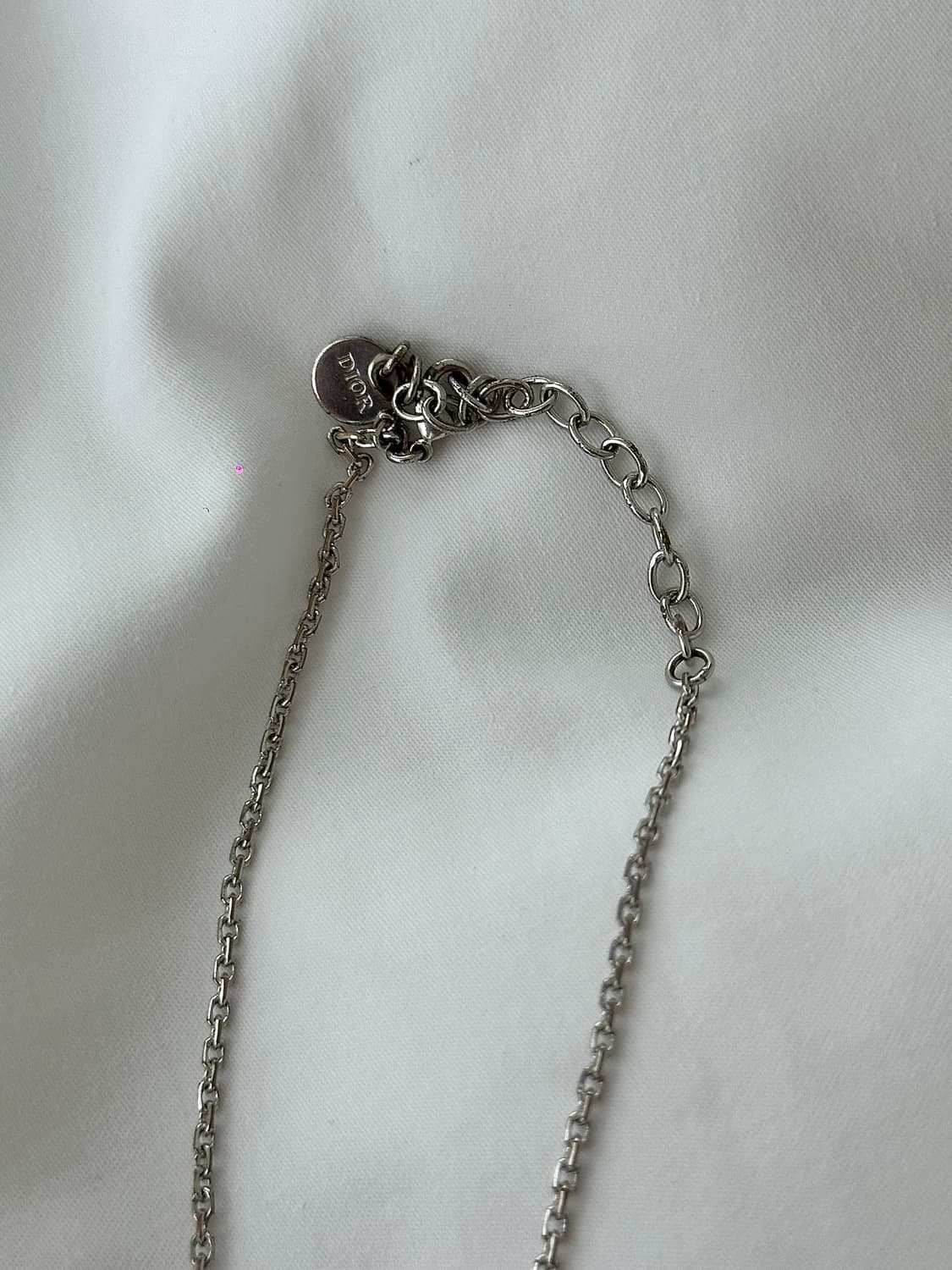 [DIOR] 정품 디올 진주 에르메스 레볼루션 실버 목걸이 상품이미지7