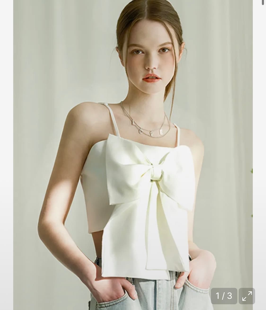 어반드레스 리본슬리브리스 상품이미지1