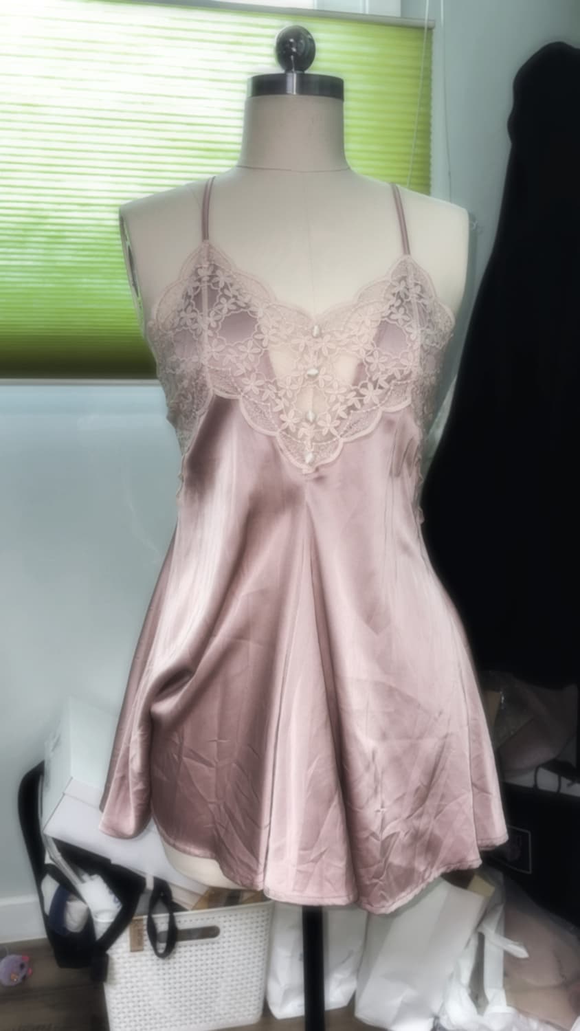 핑크 페어리 레이스 슬립 원피스 상품이미지1