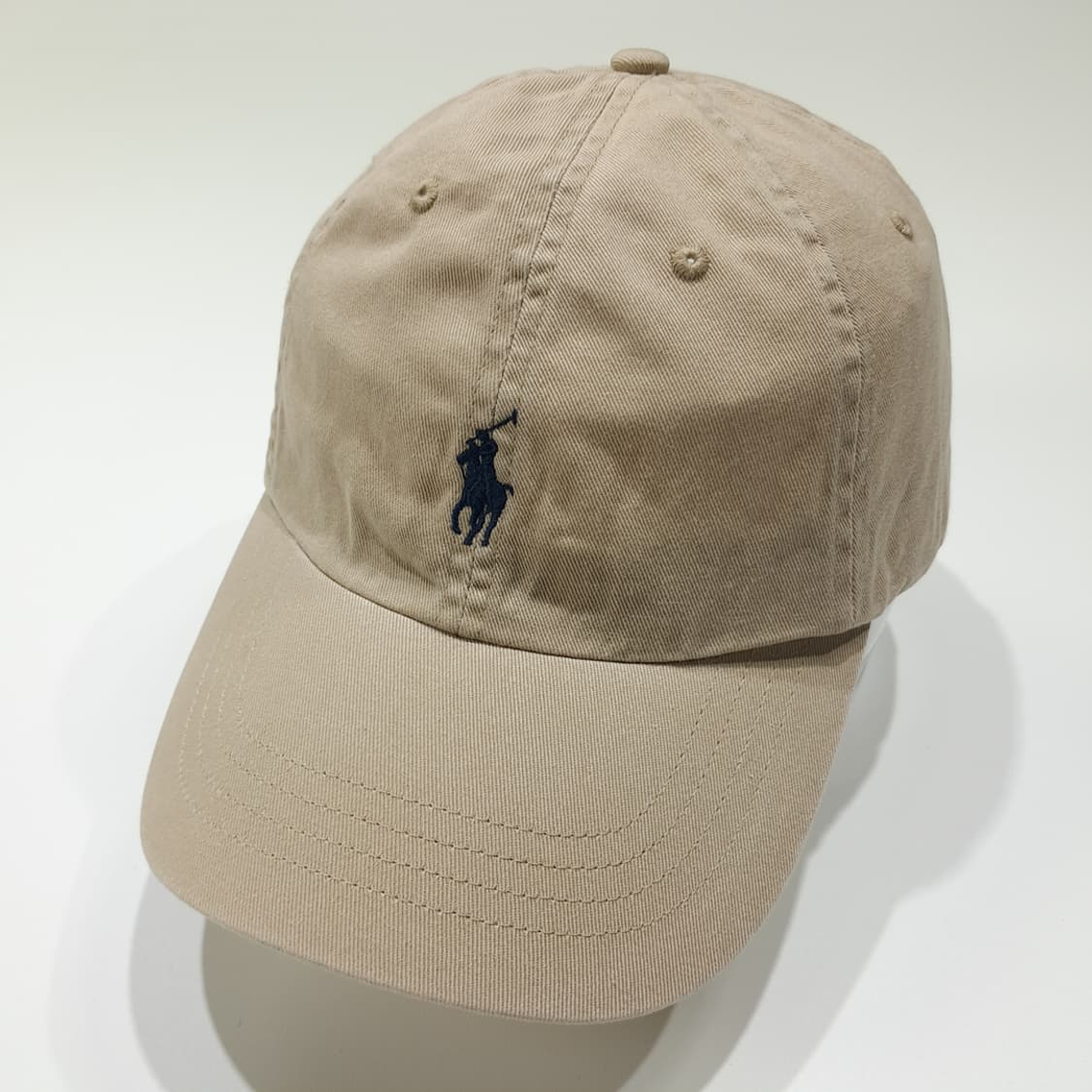 CL247 폴로 코튼 네이비포니 베이지 볼캡 모자 상품이미지2