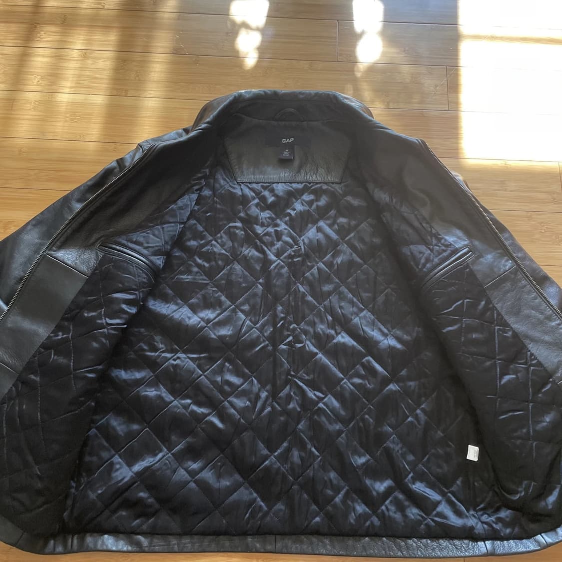 90s 올드 갭 빈티지 싱글 레더 자켓 상품이미지2