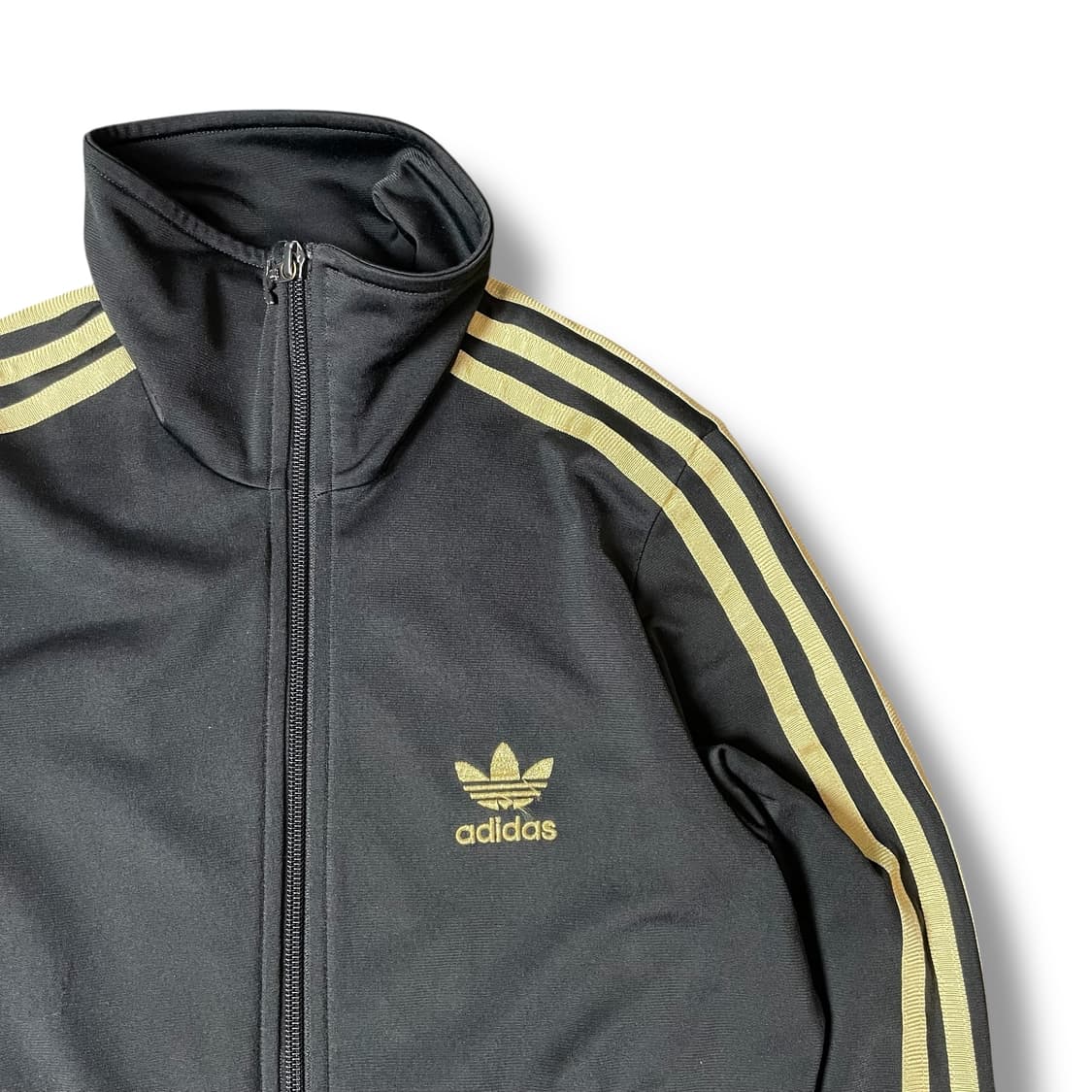 아디다스 파이어버드 빅로고 트랙탑 블랙 골드 져지 85 상품이미지3