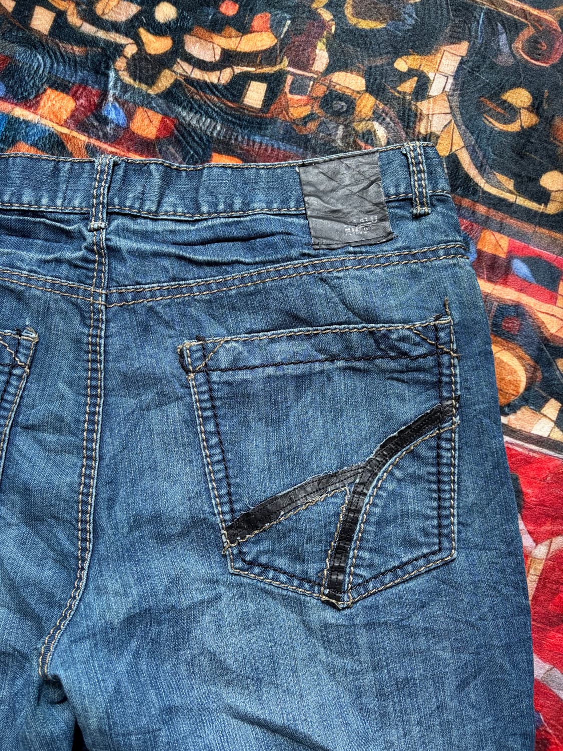 a245) 38 빈티지 워싱 데님팬츠 상품이미지6