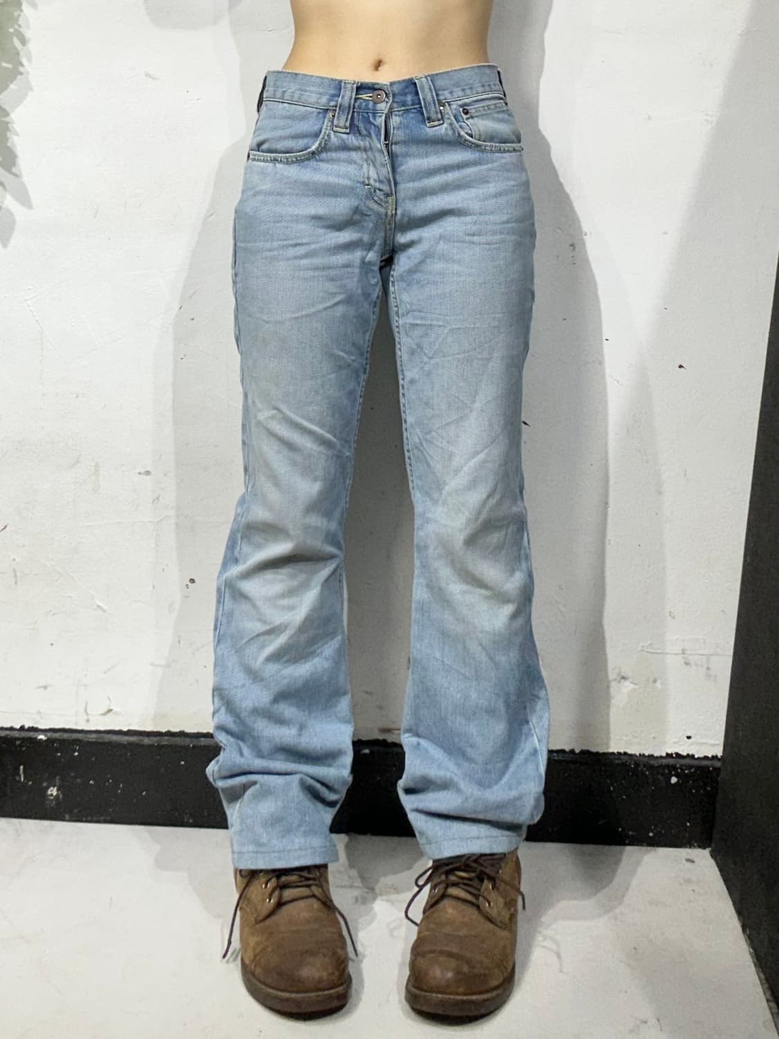 랄프 로렌 와이드 부츠컷 연청 데님 팬츠 청바지 상품이미지2