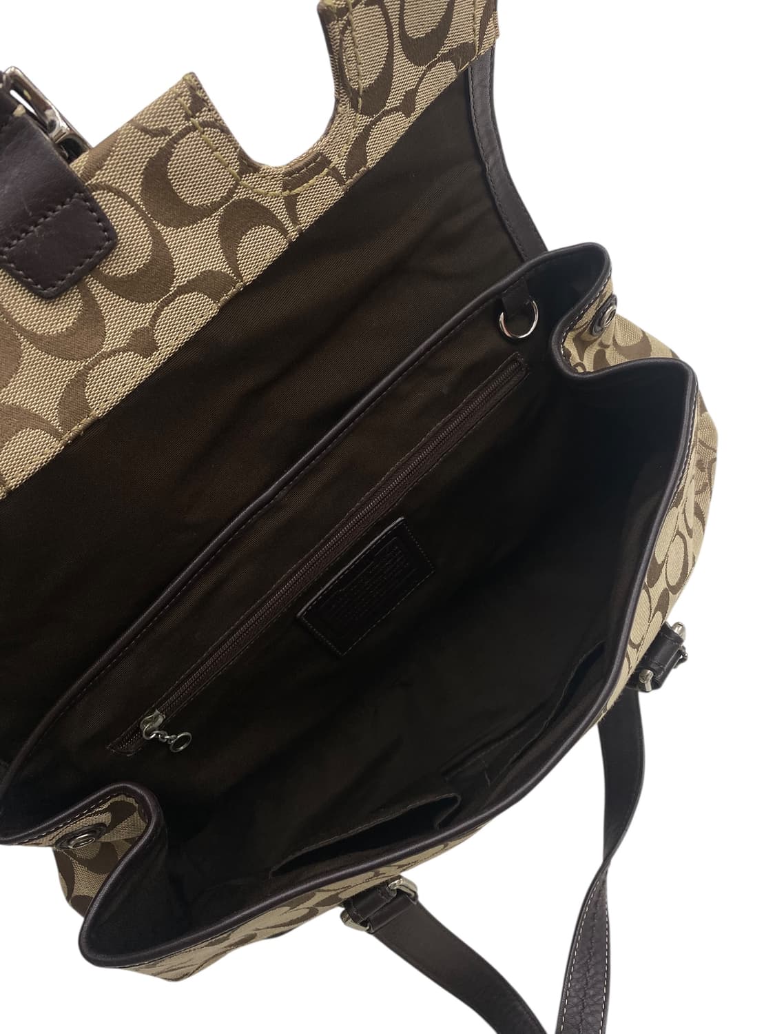 코치 y2k 브라운 버클 토드백 상품이미지3