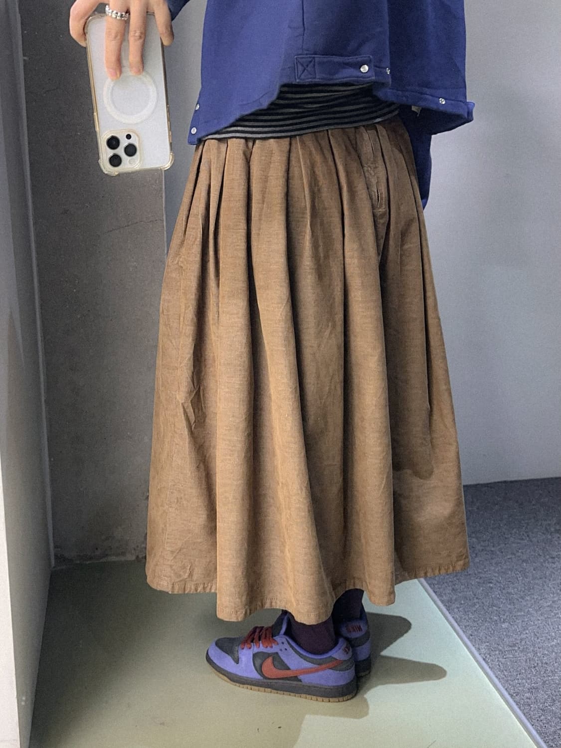 lee beige corduroy skirt 상품이미지6