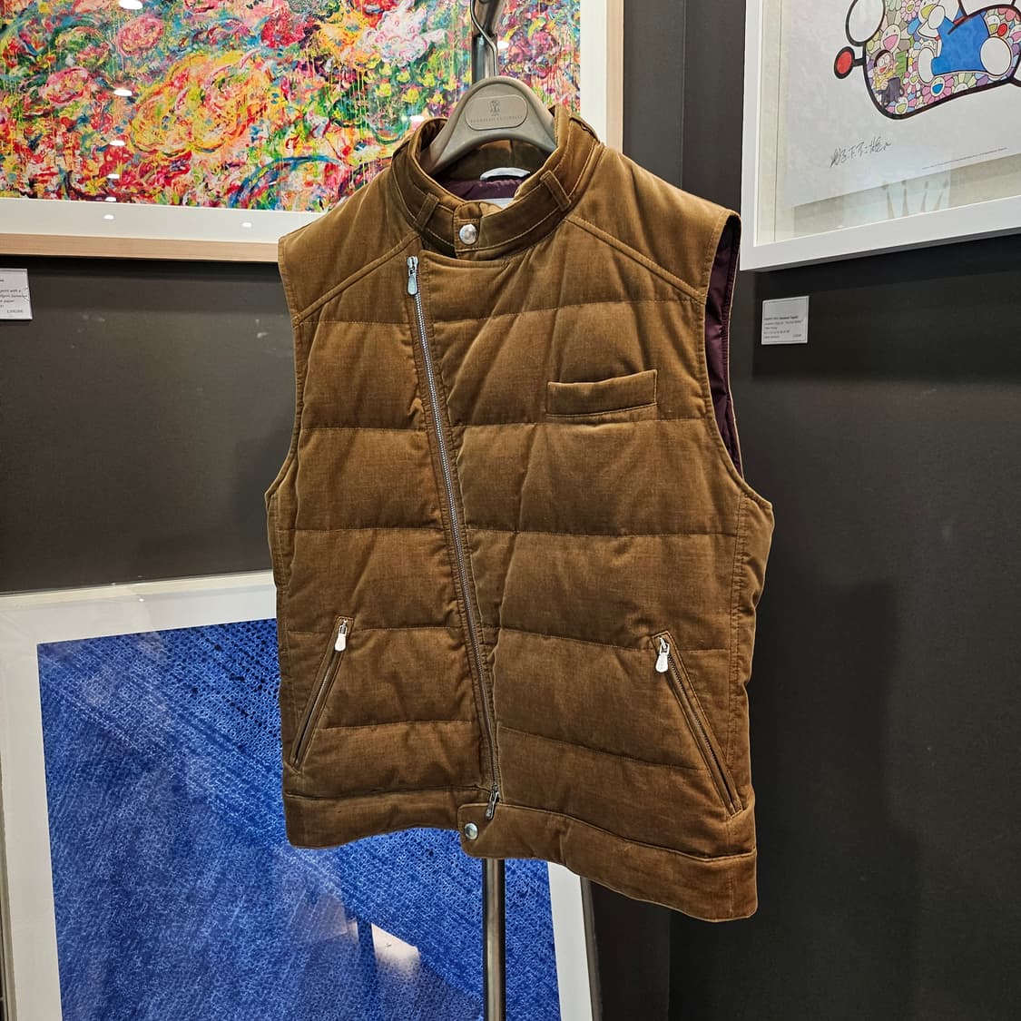 브루넬로 쿠치넬리 스웨이드 코듀로이 바이커 신상 베스트 상품이미지1