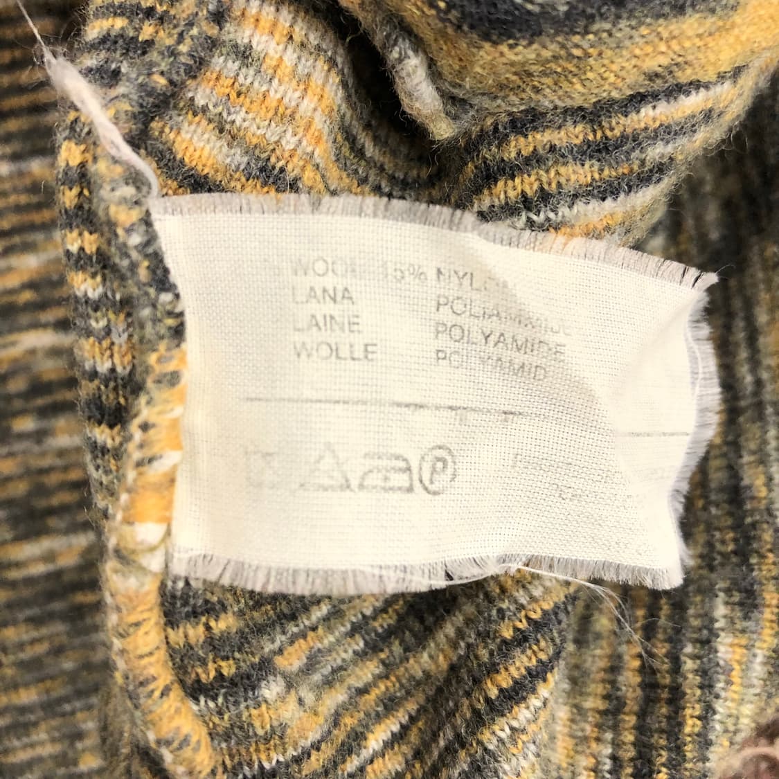미쏘니 멀티컬러 울 패턴 가디건  상품이미지5