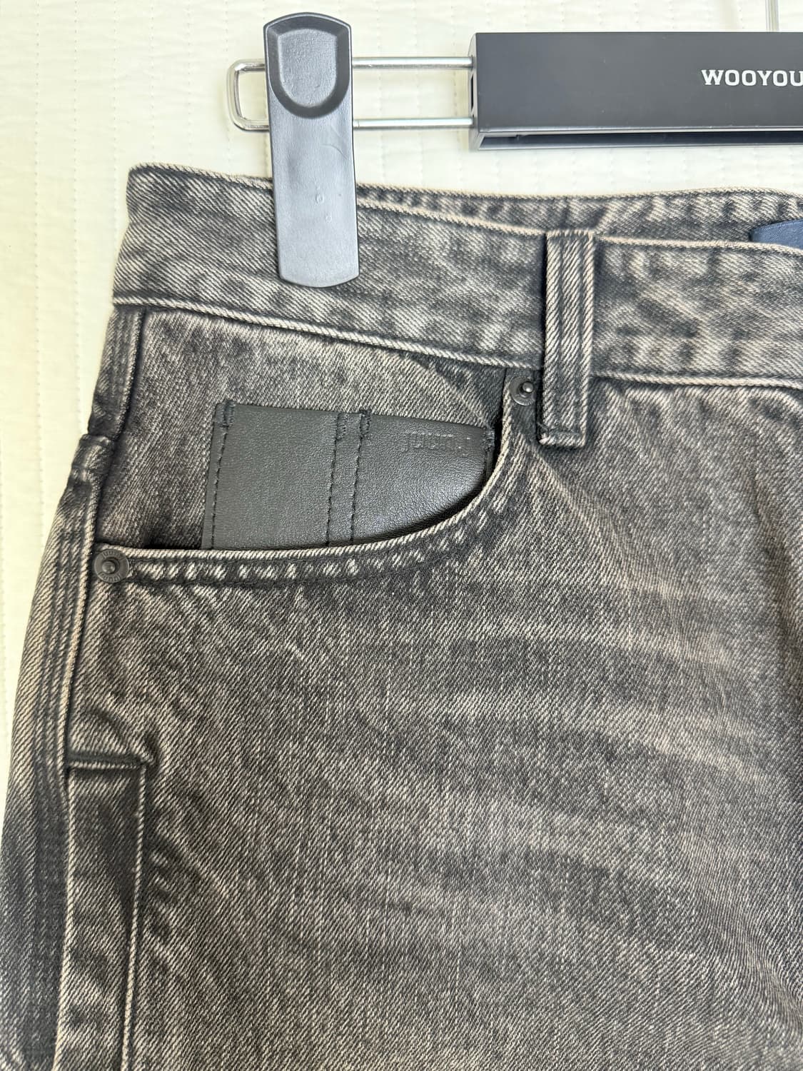 (25ss새상품)준지 워시드데님 포켓 스트레이트 팬츠 (46) 상품이미지3