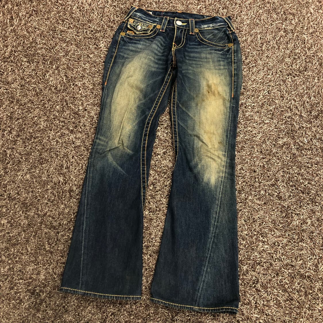 트루릴리전 Rainbow Joey 플레어 부츠컷 데님 팬츠 상품이미지1