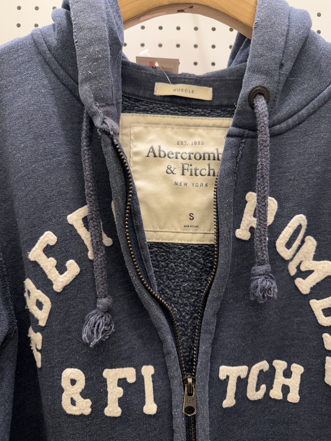 아베크롬비 y2k 빈티지 빅로고 후드 집업 U124 상품이미지5