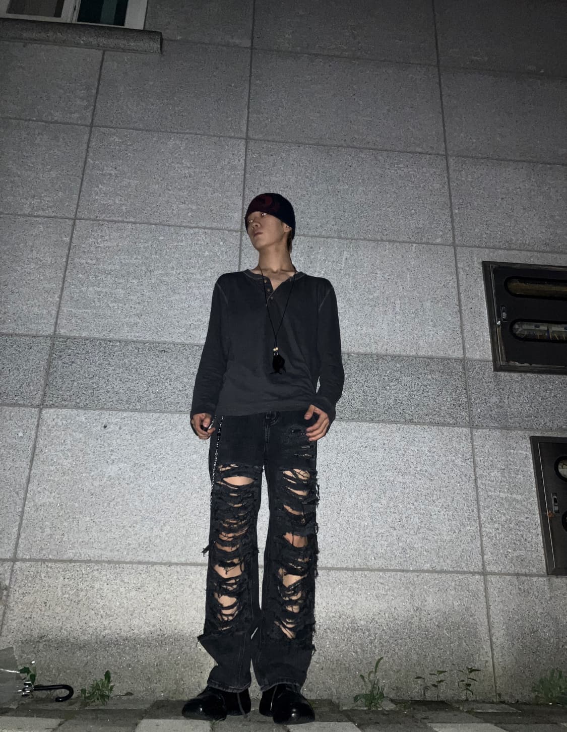 Grunge damage custom pants 상품이미지1