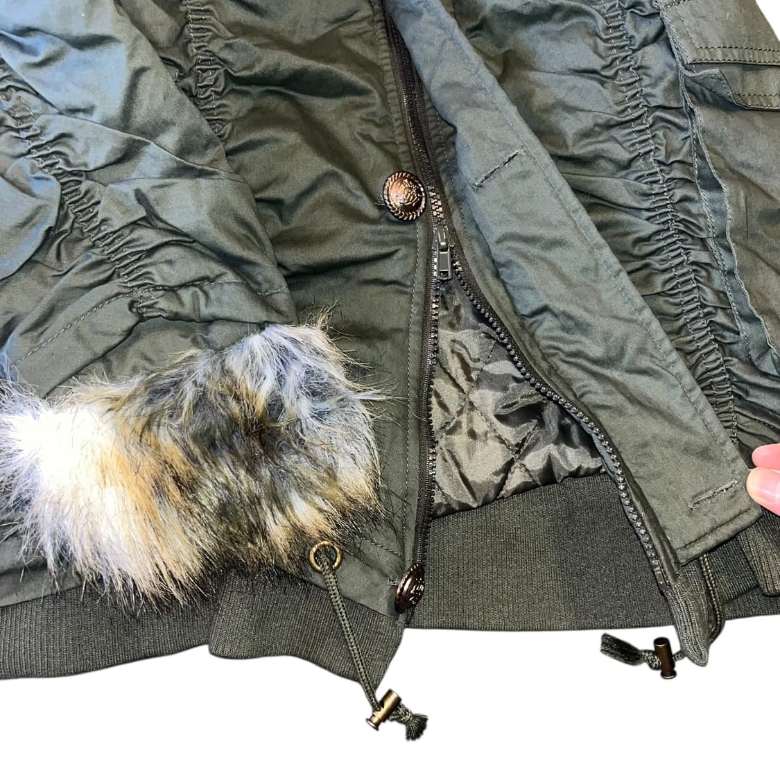 예약) DIG DEEP 디그딥 셔링퍼탈부착 패딩야상 펑크갸루y2k 상품이미지3