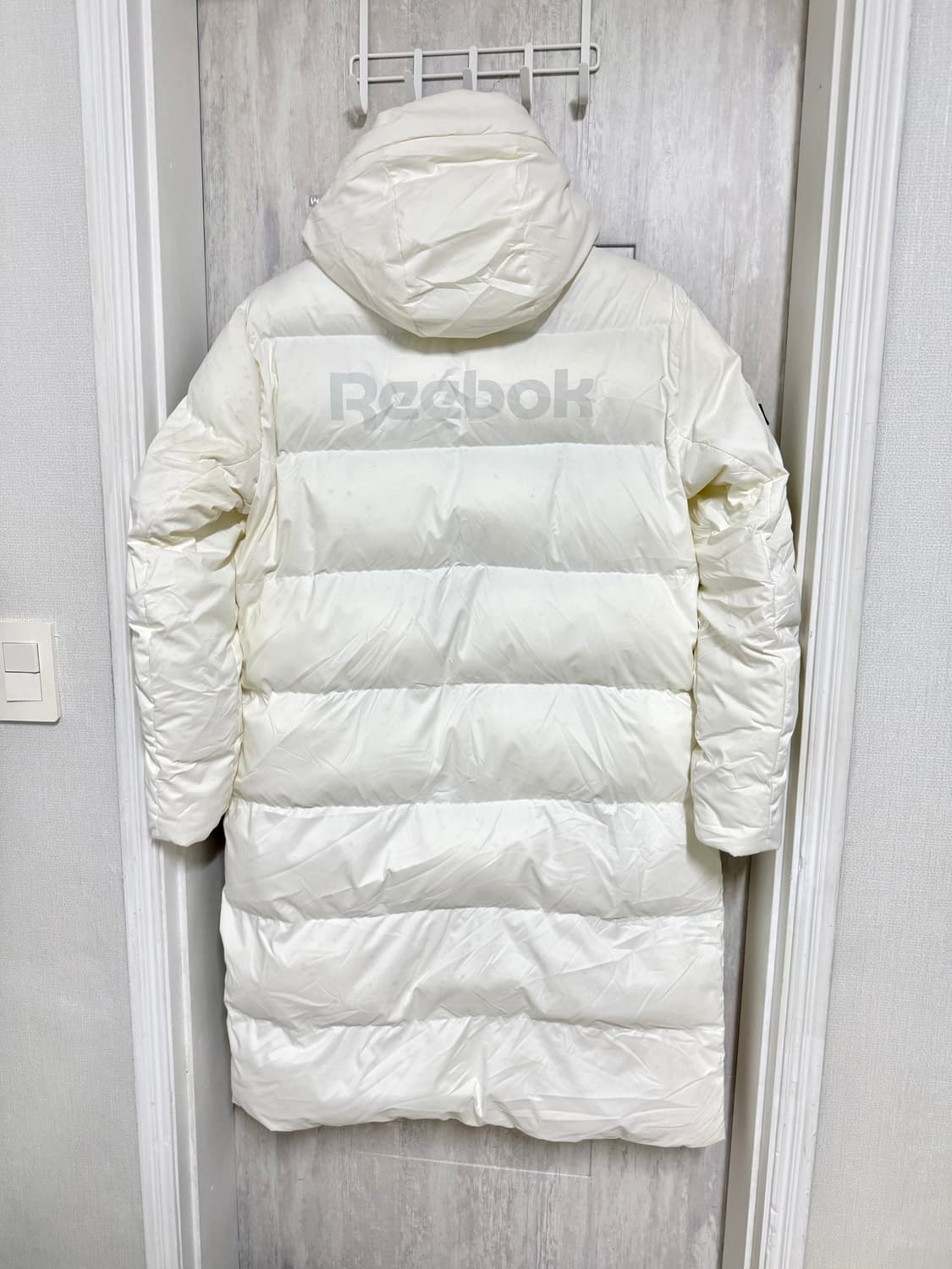 남성 xl / 리복 화이트  롱패딩 상품이미지7