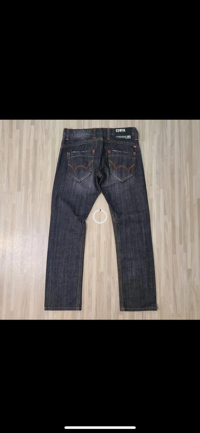 에드윈 흑청 데님 팬츠 상품이미지2