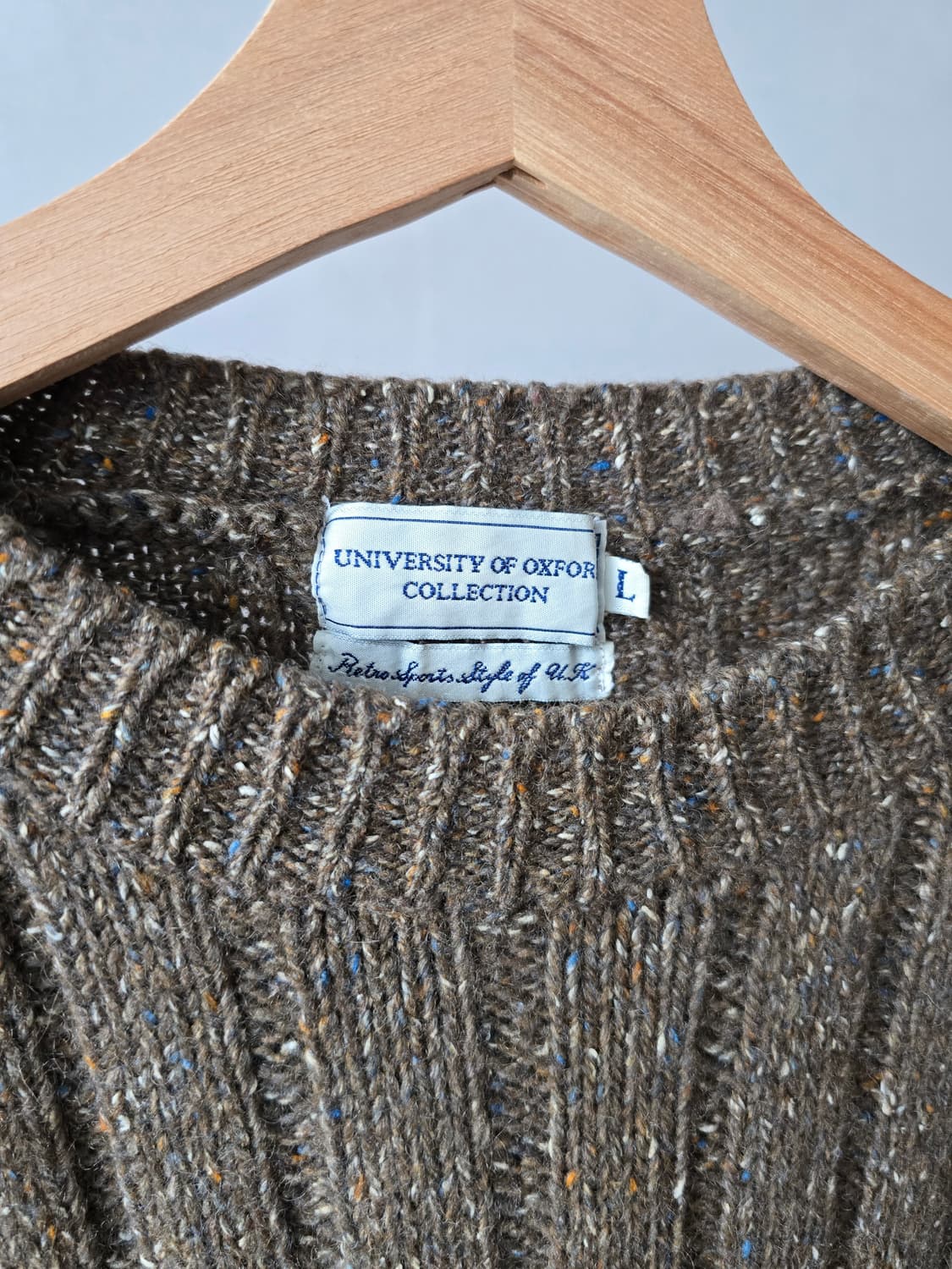 옥스포드 빈티지 네프 오버핏 울 니트 상품이미지6