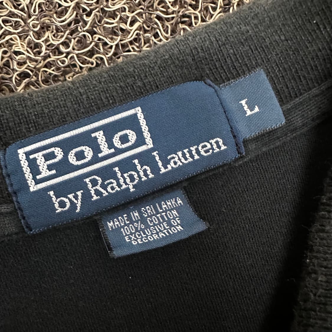 POLO 폴로 랄프로렌 카라티 반팔티셔츠 블랙 L 상품이미지3