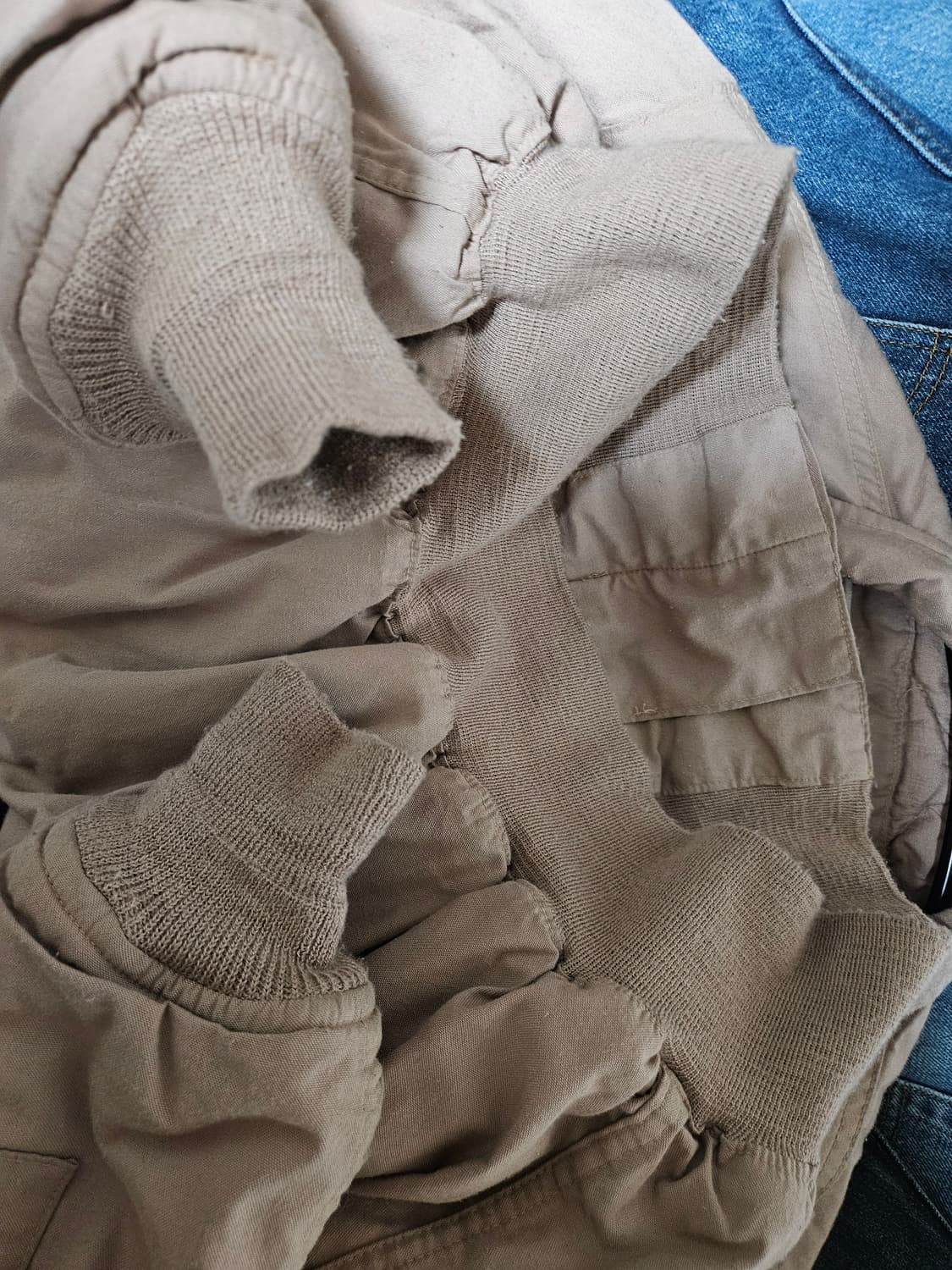 미군 오리지날 cvc 탱커자켓 라지 롱 (탄)컬러 민트급 상품이미지4