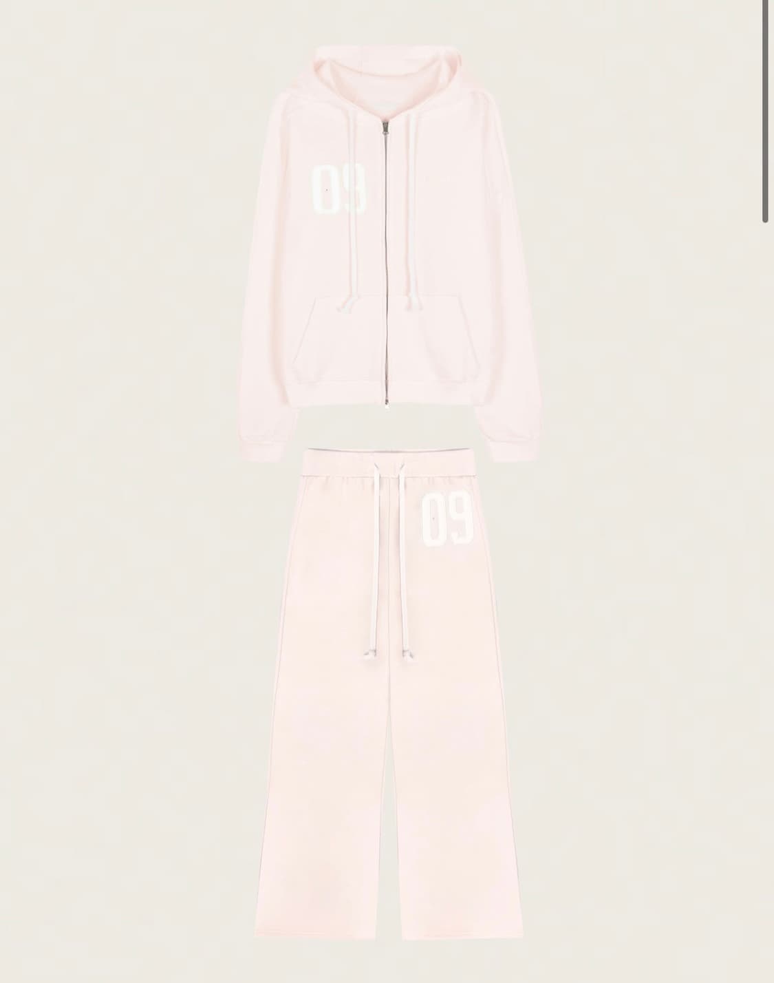 (미개봉) 클리시어 09 넘버링 셋업 핑크  상품이미지1