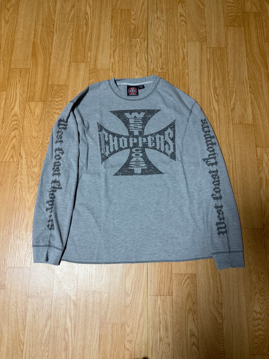 West coast choppers 그레이 와플 롱슬리브 상품이미지1