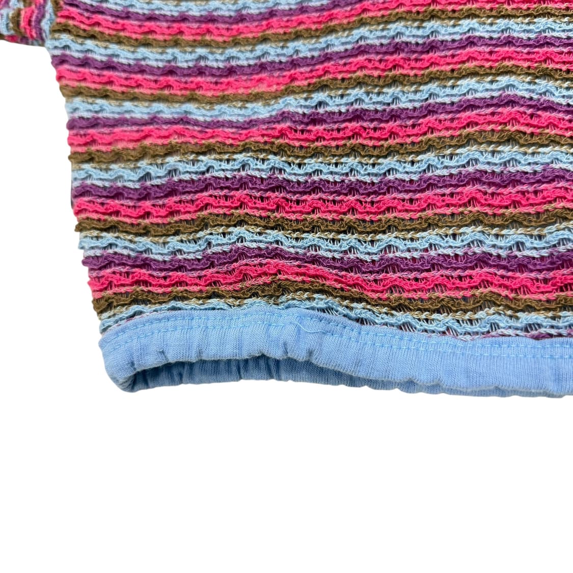 스컬프터 모리걸 스트라이프 크롭 니트 후드집업 자켓 상품이미지6