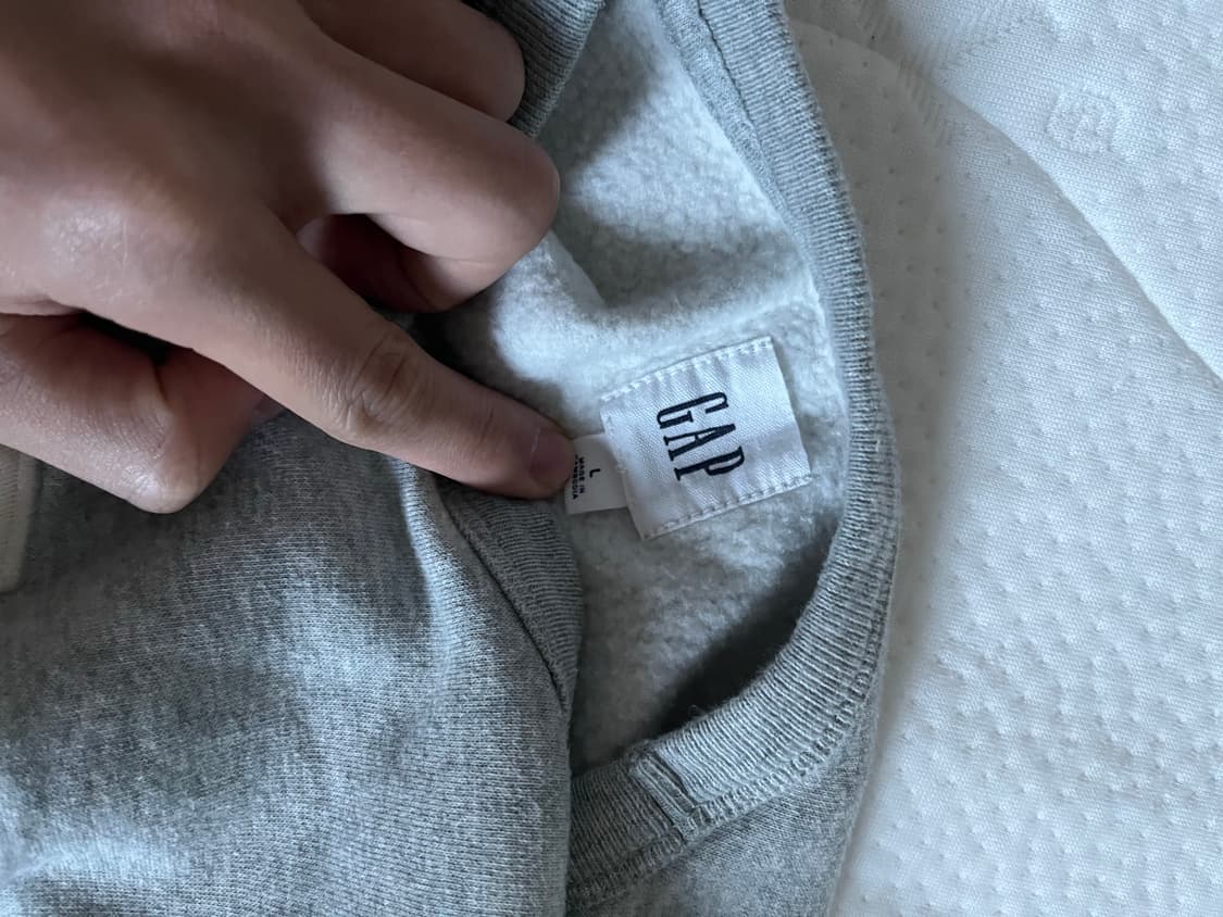 GAP 그레이 스웻셔츠(기모) 상품이미지5