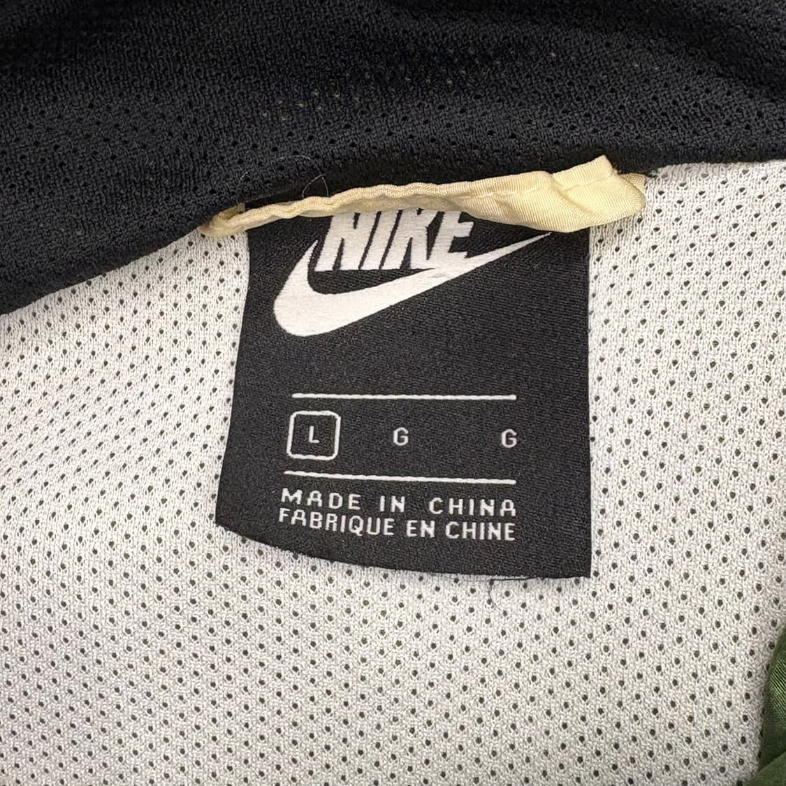 L 나이키 더블스우시 그린 배색 바람막이 상품이미지4