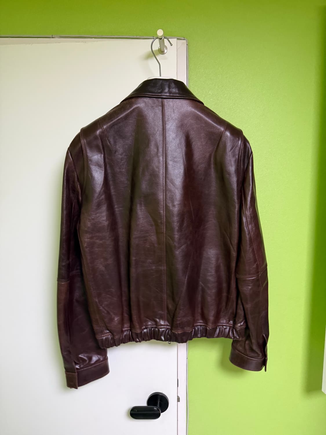 쿠어 램스킴 왁시드 자켓 L 상품이미지4