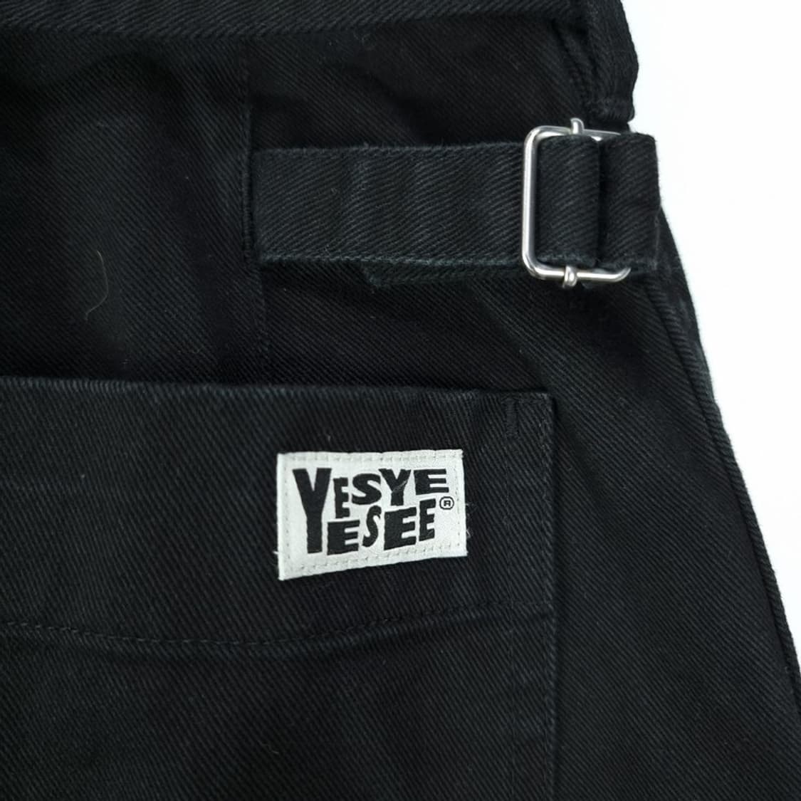 [예스아이씨] 벨티드 루주 테이퍼드 코튼 팬츠 블랙 M19196 상품이미지6