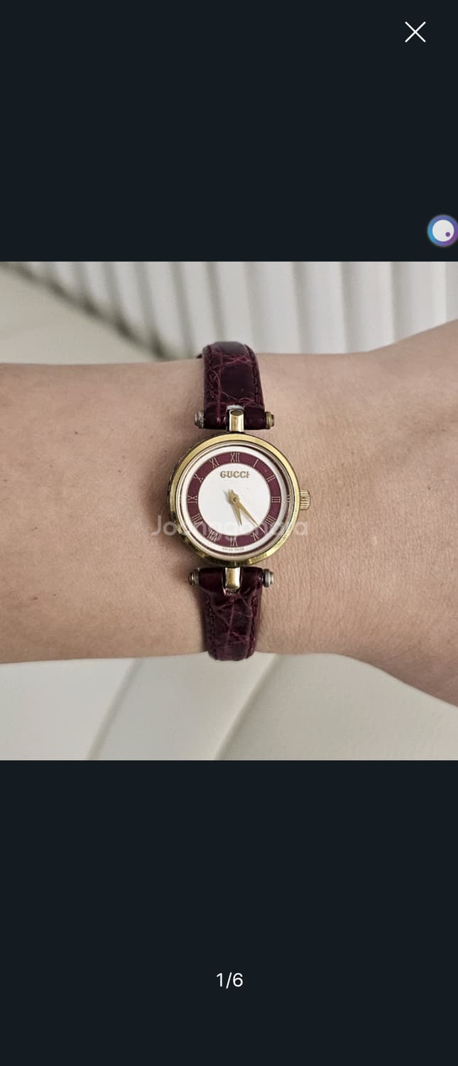 (정품)구찌 여성 쉐리라인 빈티지 시계 판매합니다. 상품이미지1