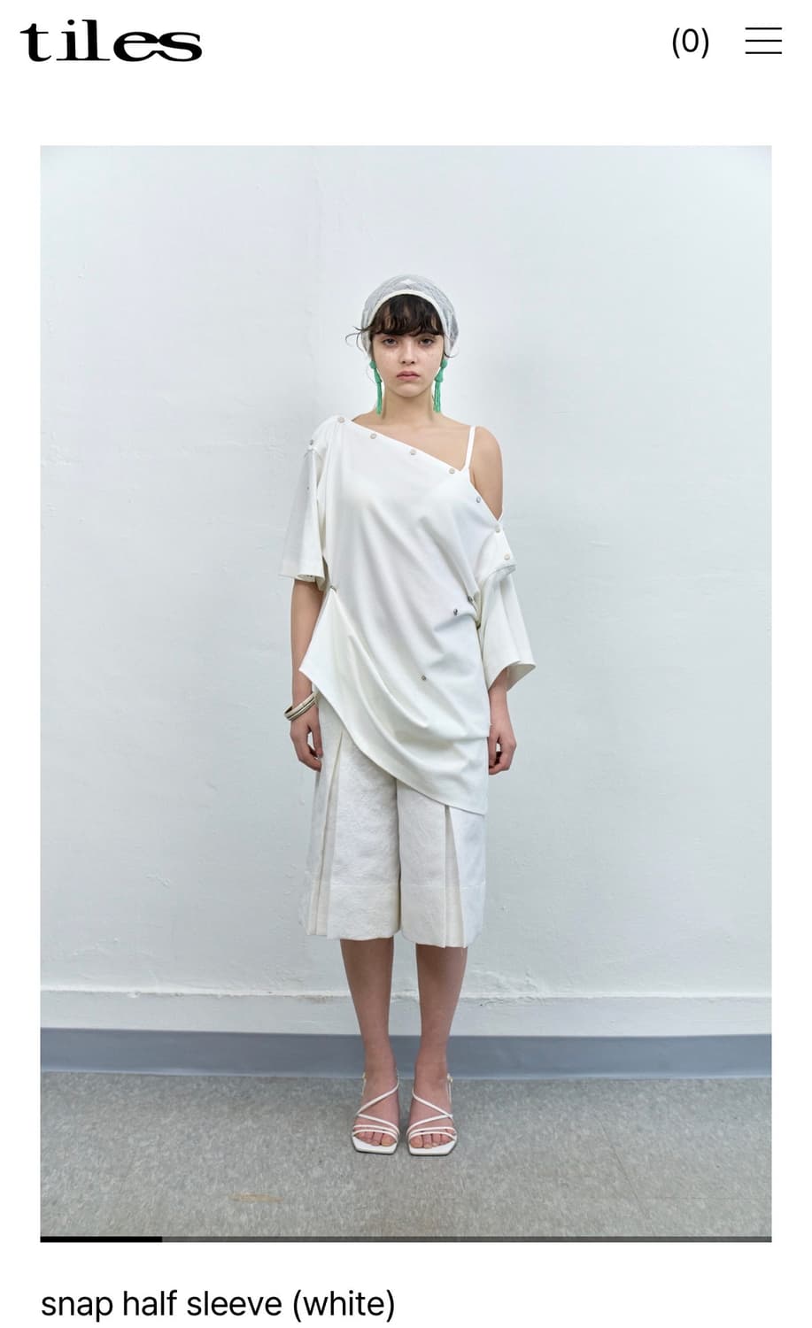 [tiles] snap half sleeve  상품이미지1