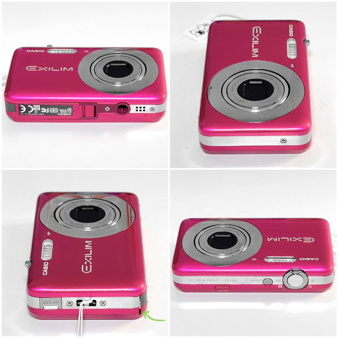 카시오 엑슬림 Z800 체리핑크 빈티지디카 상품이미지3