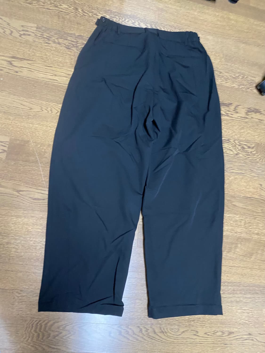 사이 와이드 턱 슬랙스 블랙 L 상품이미지4