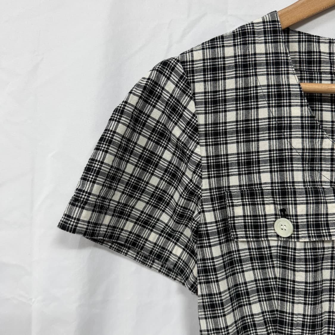 오르(ORR) 체크 플레어 롱원피스 상품이미지4