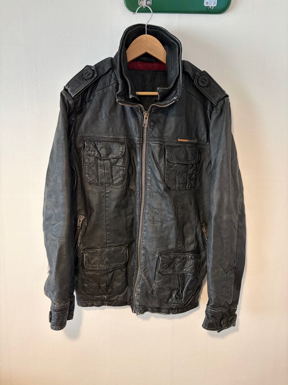 SuperDry Leather Jacket 상품이미지2